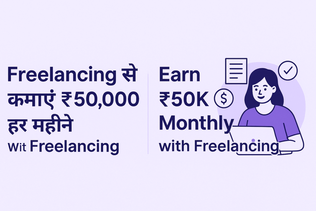 Freelancing से कमाएं ₹50000 हर महीने