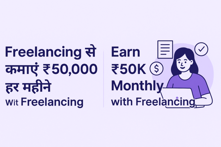 Freelancing से कमाएं ₹50000 हर महीने