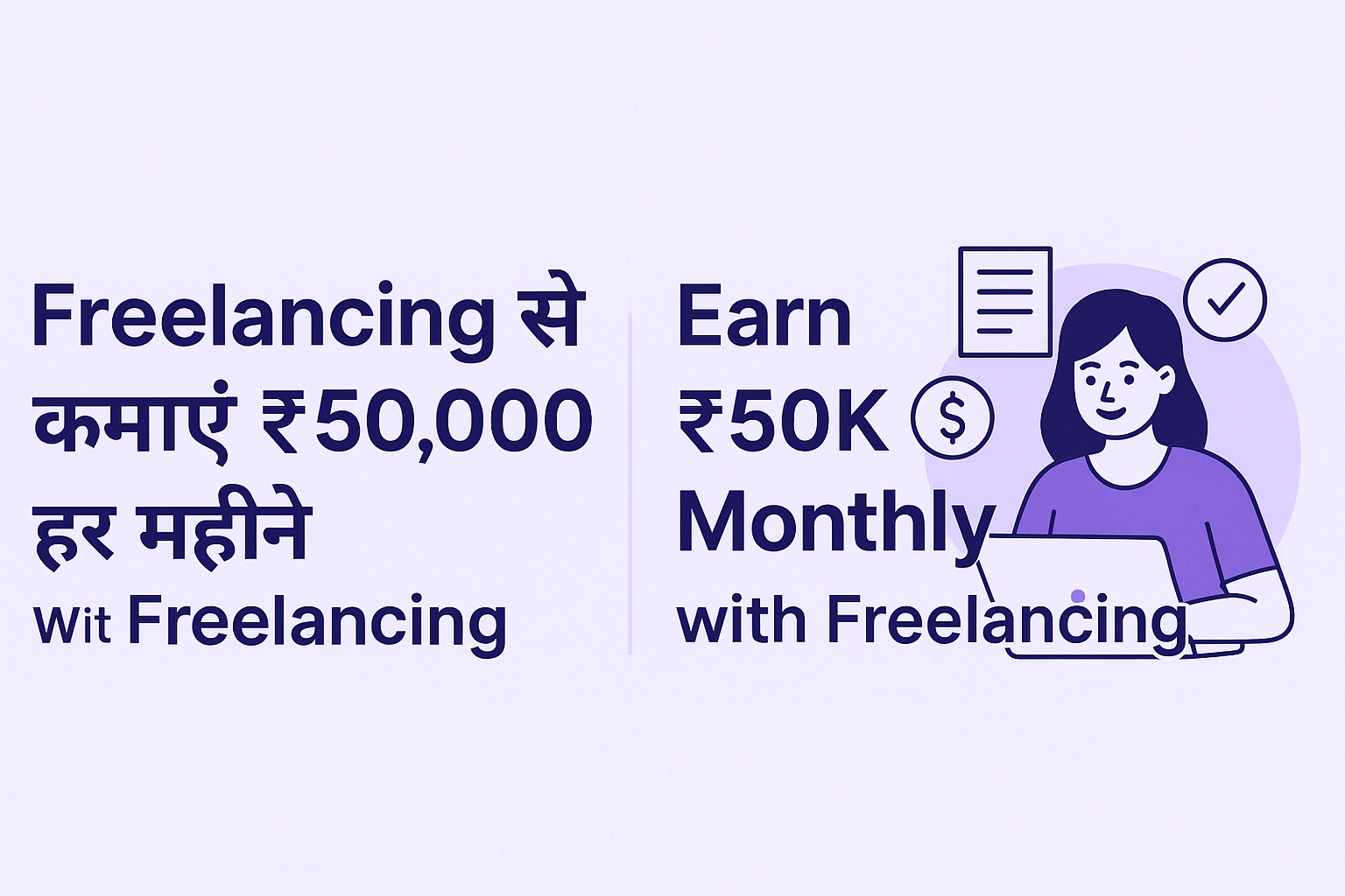 Freelancing से कमाएं ₹50000 हर महीने