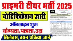 DSSSB Primary Teacher Vacancy 2025